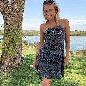 NWT Made in the USA - Knit Cotton Cut out Dress / Coverup - M, L